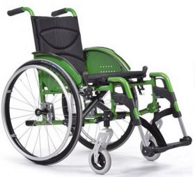 Green Vermeiren V200GO active wheelchair.