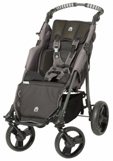 Black push chair for disabled children
