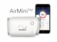 Mobile auto CPAP device ResMed AirMini. 