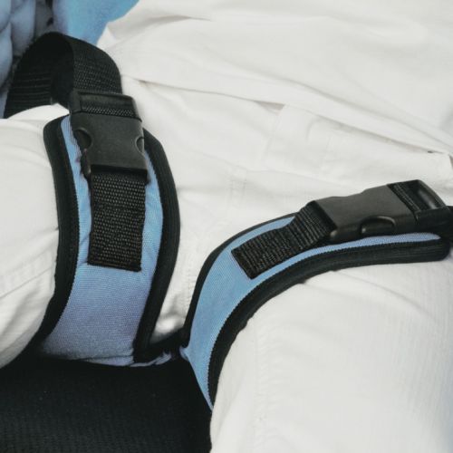 Thigh abduction belts for rehabilitation chair 