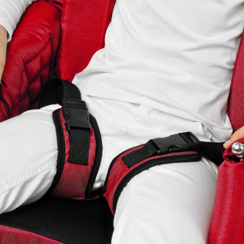 Thigh abduction belts for rehabilitation chair 