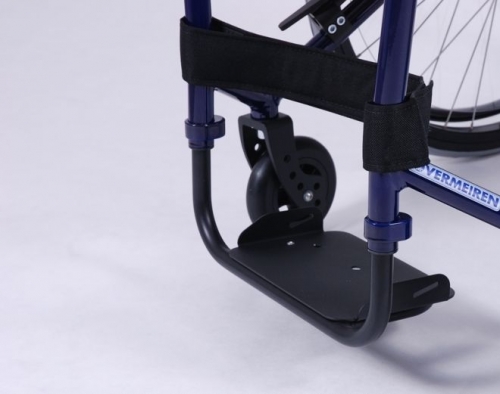 Aluminium plate for footrest for active wheelchair Vermeiren Sagitta