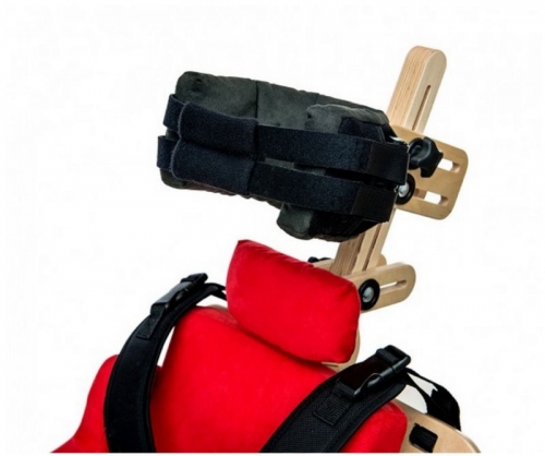 Head supporting belt for vertical stander and chair DALMATIAN
