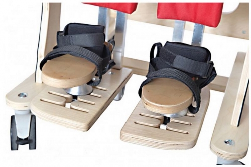 3D foot adjustment for vertical stander and chair DALMATIAN