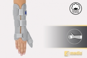 Forearm and hand brace with thumb stabilization AM-OSN-U-02