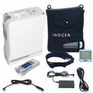 The Inogen G4 portable oxygen concentrator  complete set.