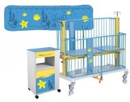 Pediatric bed Sparrow blue stars